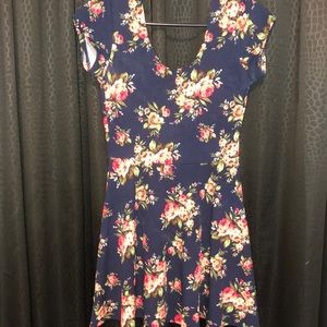 Flower skater dress
